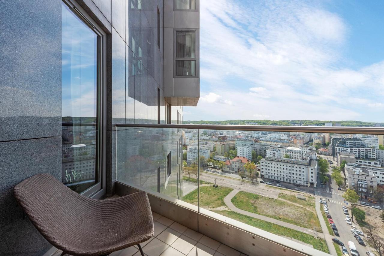 Ocean Dream - Sea Towers Lägenhet Gdynia Exteriör bild